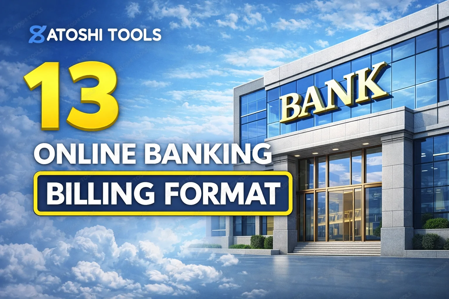 13 ONLINE BANKING BILLING FORMAT
