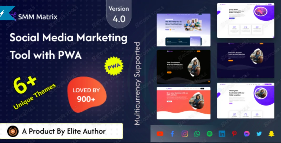 SMM Matrix - Social Media Marketing Panel with PWA
